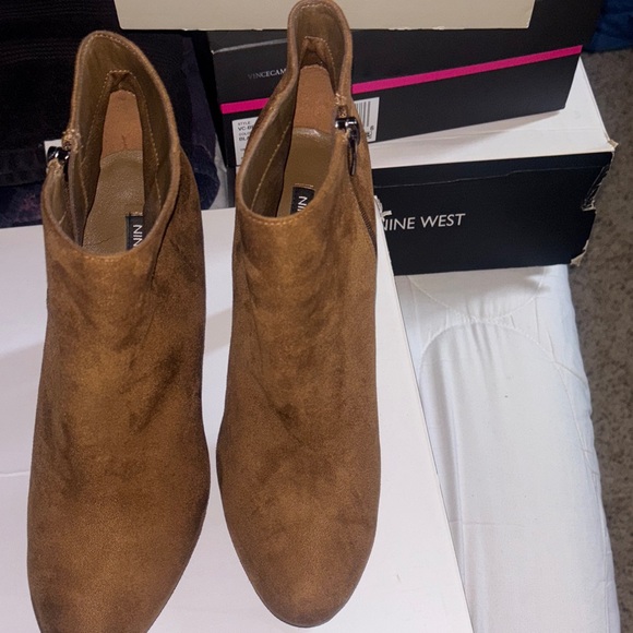 Nine West Women's Tan Ankle Booties - Picture 8 of 16